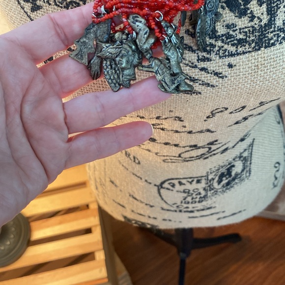 Unique piece! Coral /silver necklace - Picture 3 of 5